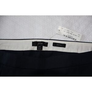 NWT J.Crew Women's Martie Slim Stretch Dress Pants Navy 14 TALL